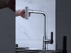 Rubinetto abbattuto della cucina dello spruzzatore della Unico maniglia d'ottone con due la funzione Sprayhead in Chrome