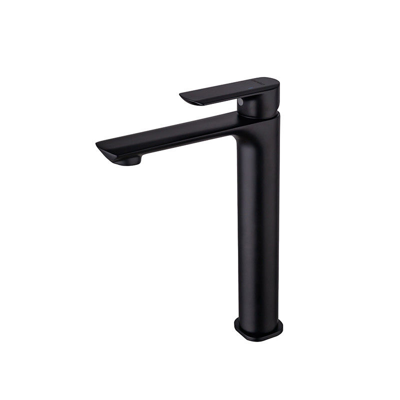 Singolo rubinetto di miscelatore del bacino della maniglia foro d'ottone della nave del singolo in Chrome Matte Black Grey Gold