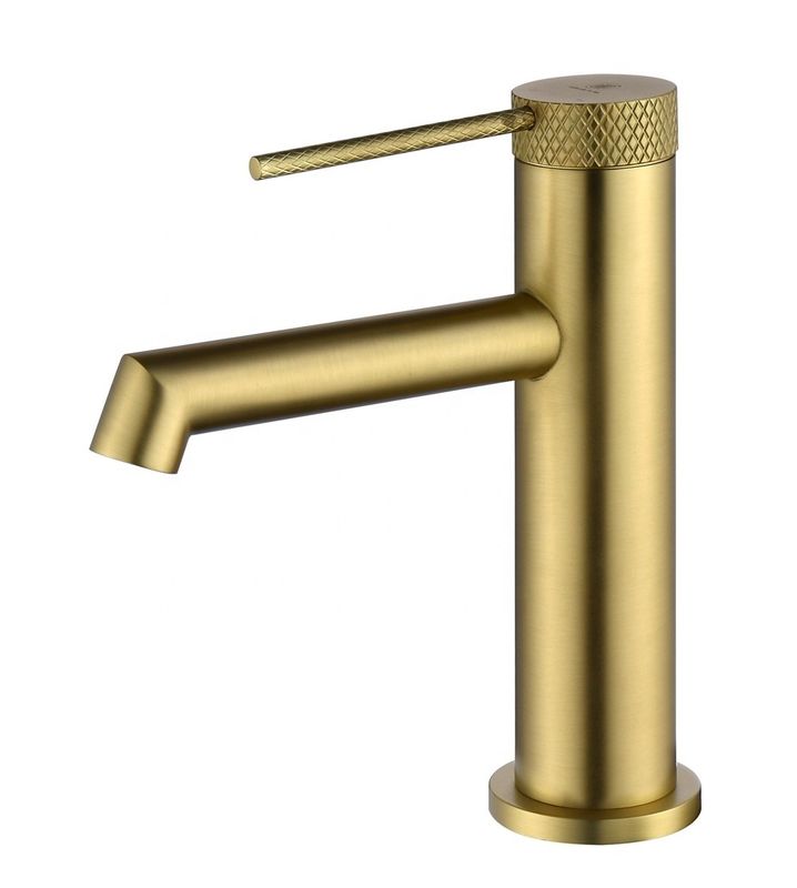 Singolo miscelatore del bacino della maniglia del singolo foro moderno d'ottone in Chrome Matte Black Gold Grey