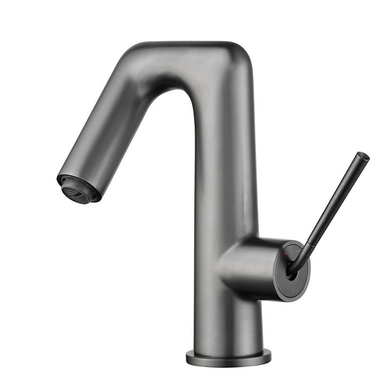 Singolo miscelatore del bacino della maniglia del singolo foro moderno d'ottone in Chrome Matte Black Gold Grey