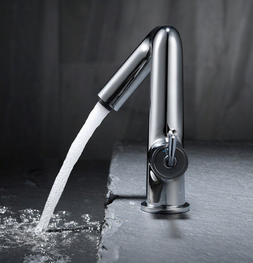 Singolo miscelatore del bacino della maniglia del singolo foro moderno d'ottone in Chrome Matte Black Gold Grey
