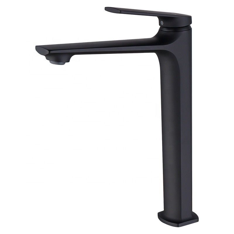 Singolo rubinetto di miscelatore del bacino della maniglia foro moderno d'ottone della nave del singolo in Chrome Matte Black Gold Grey