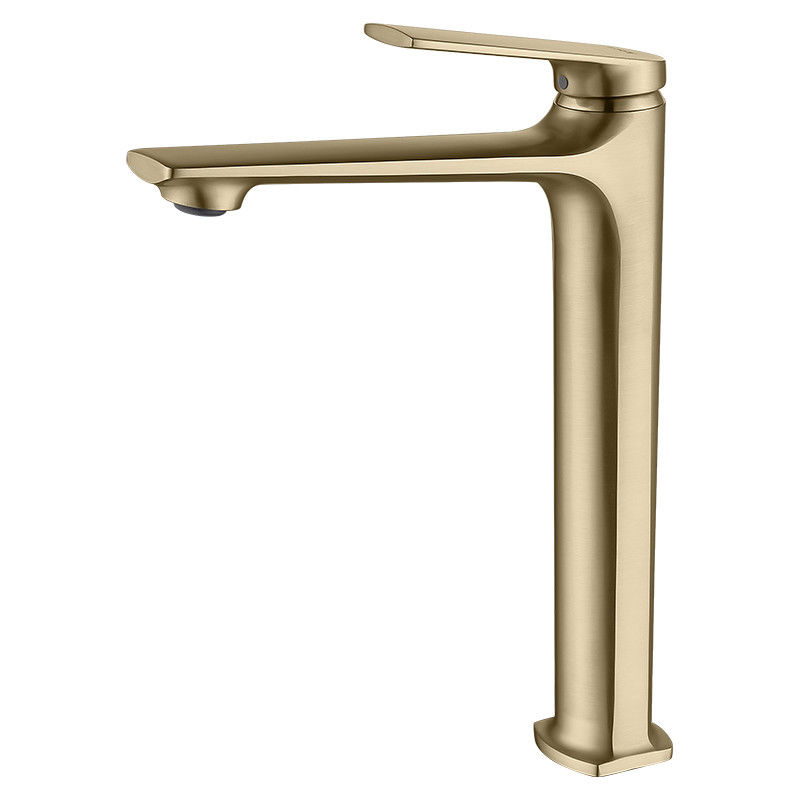 Singolo rubinetto di miscelatore del bacino della maniglia foro moderno d'ottone della nave del singolo in Chrome Matte Black Gold Grey