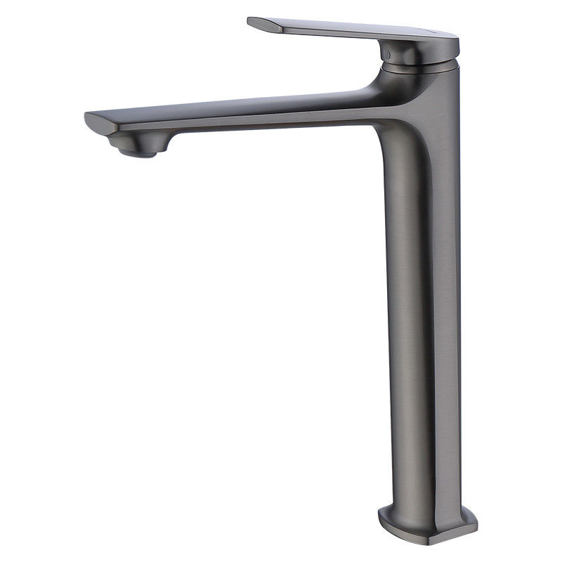Singolo rubinetto di miscelatore del bacino della maniglia foro moderno d'ottone della nave del singolo in Chrome Matte Black Gold Grey