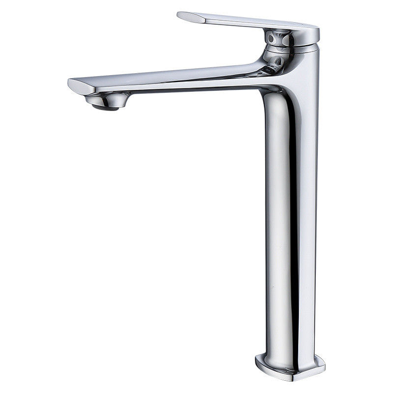 Singolo rubinetto di miscelatore del bacino della maniglia foro moderno d'ottone della nave del singolo in Chrome Matte Black Gold Grey