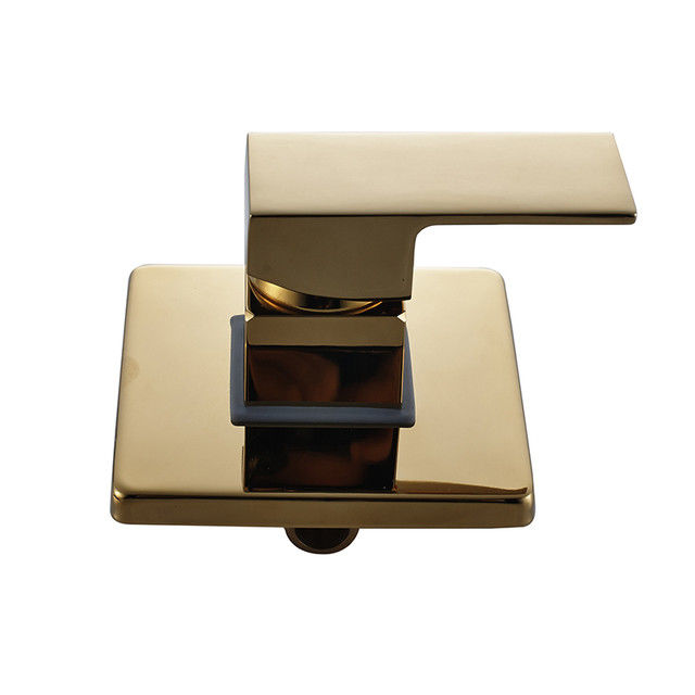 La pressione di Chrome Matte Black Square Shower Handle ha equilibrato 1/2 in ruvido nel corredo di disposizione della valvola